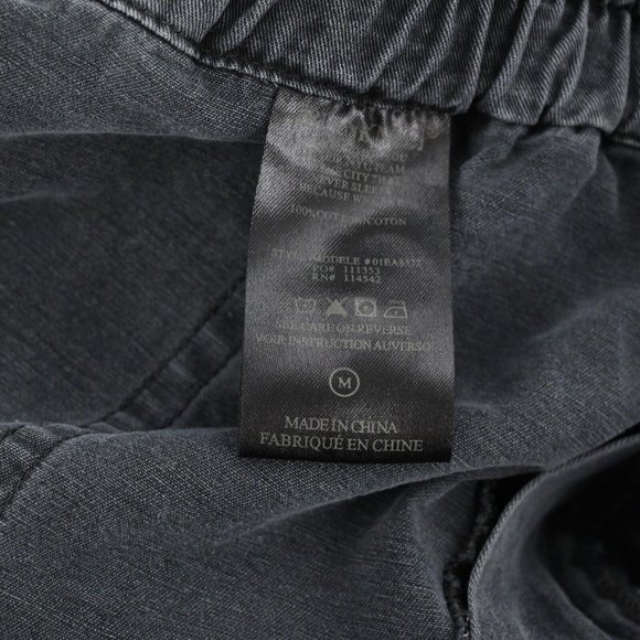 BLANKNYC Womens 100% Cotton Gray Romper Utility Zip Elastic Waist Size Medium - Picture 8 of 8